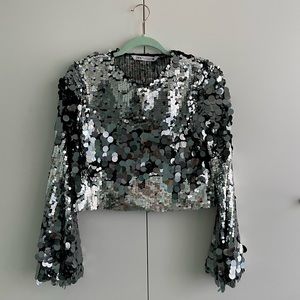 BRAND NEW ZARA LIMITED EDITION SEQUIN TOP